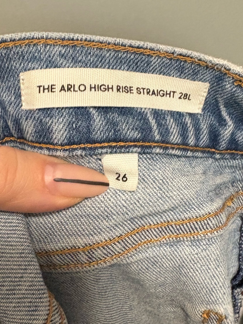Denim Forum- The Arlo High Rise Straight 28L - Picture 6 of 12